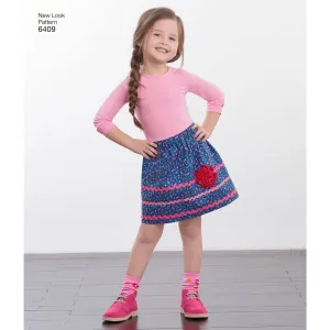 6409 Child's Pull-On Skirts