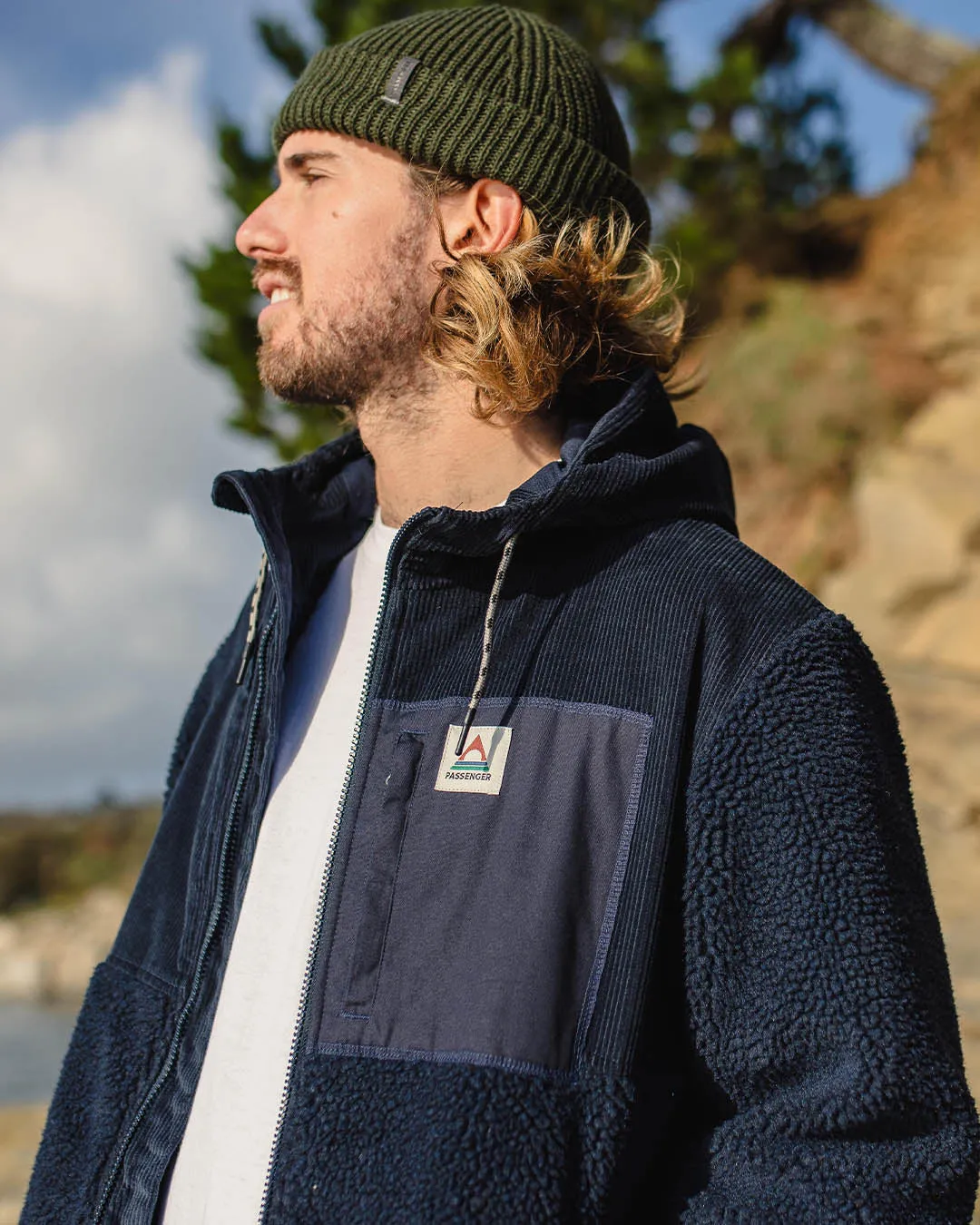 Adventure Recycled Deep-Pile Sherpa Fleece - Deep Navy