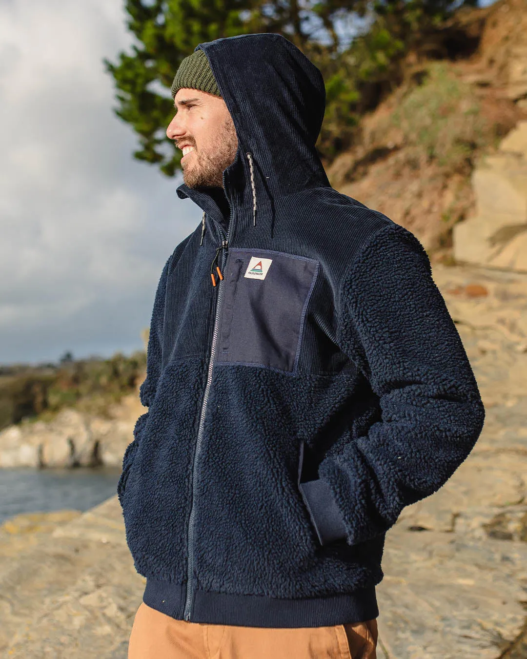 Adventure Recycled Deep-Pile Sherpa Fleece - Deep Navy