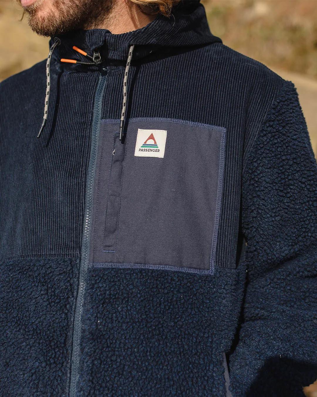 Adventure Recycled Deep-Pile Sherpa Fleece - Deep Navy