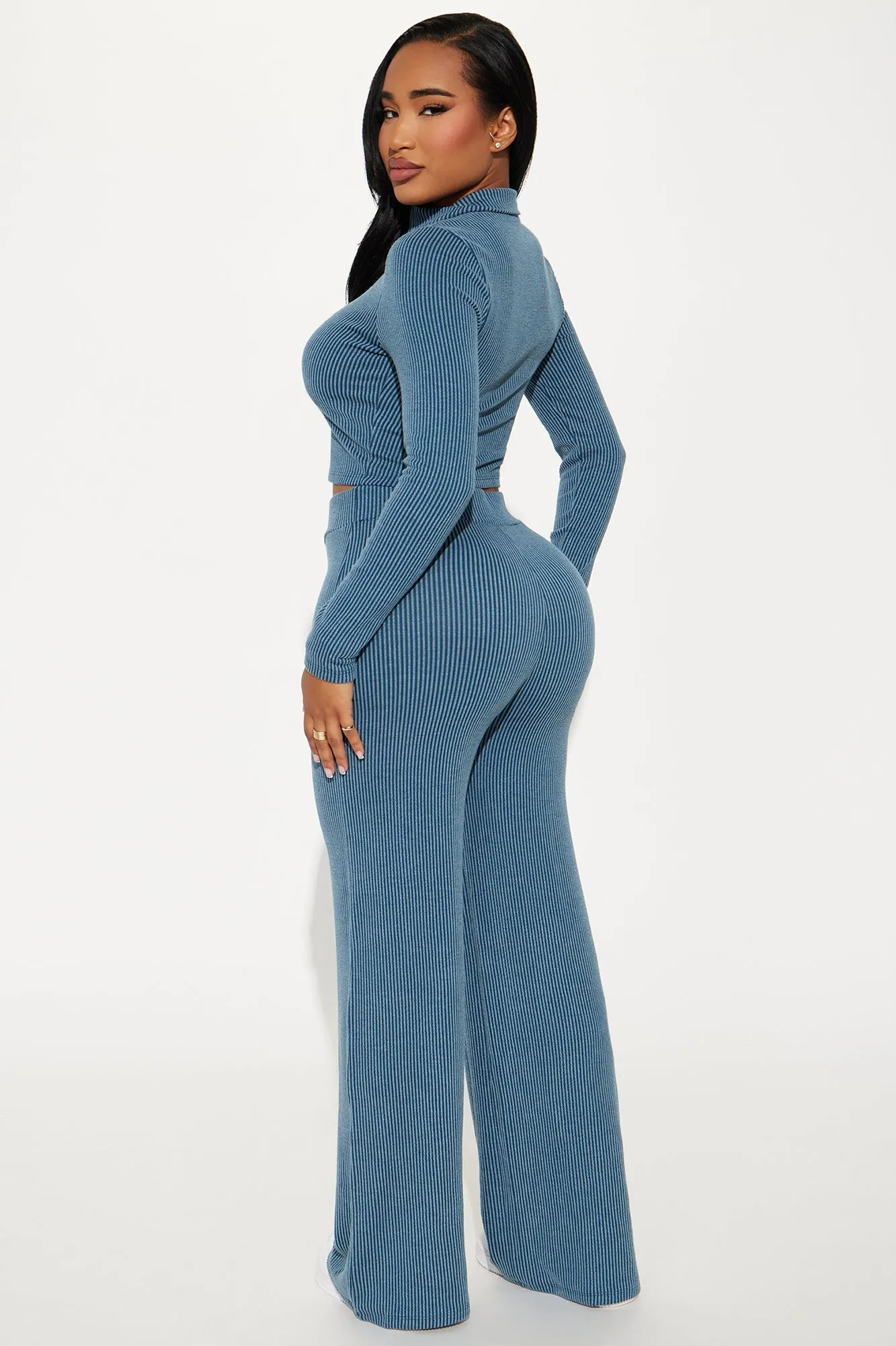 Allure Ribbed Two-Piece - Denim