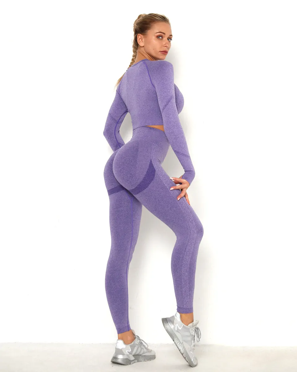 Amplify Scrunch Seamless Long Sleeve - Purple