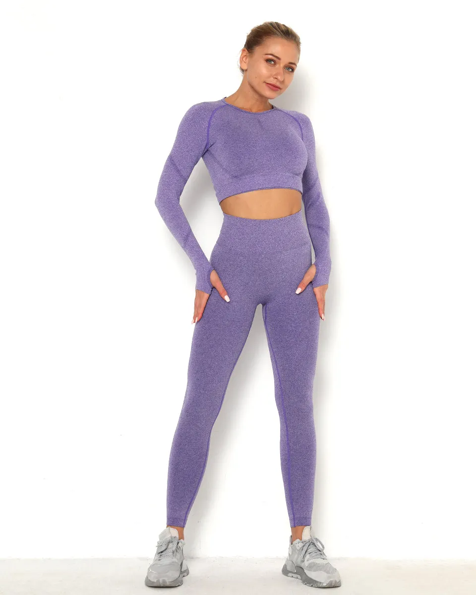 Amplify Scrunch Seamless Long Sleeve - Purple