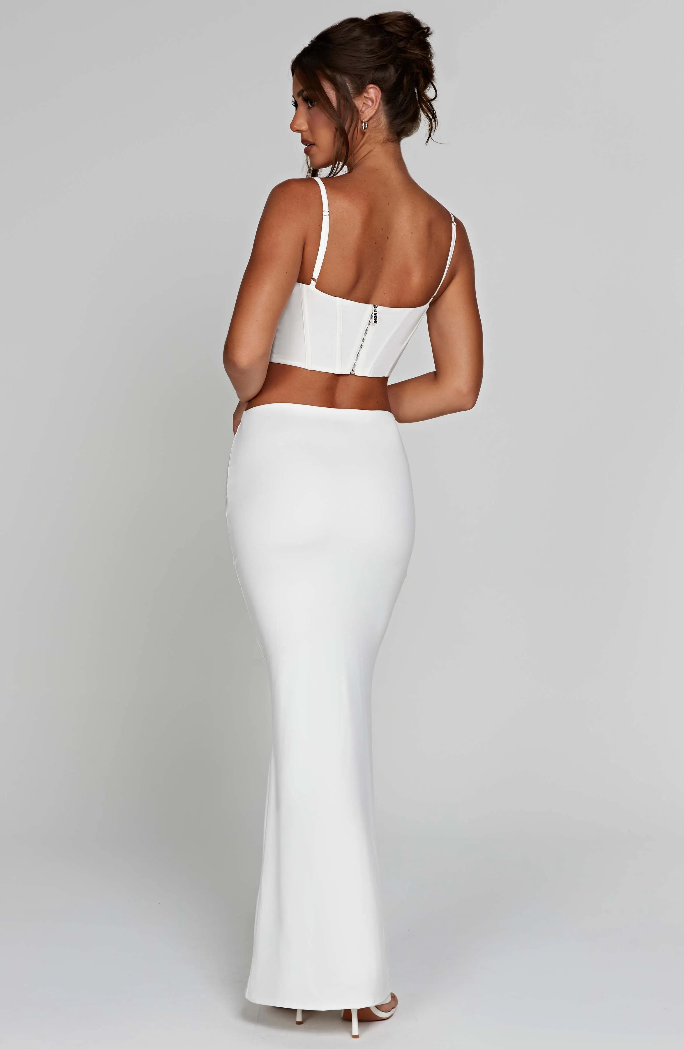 Astrid Maxi Graceful Skirt - White