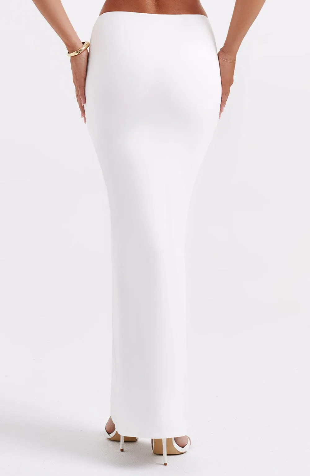 Astrid Maxi Graceful Skirt - White