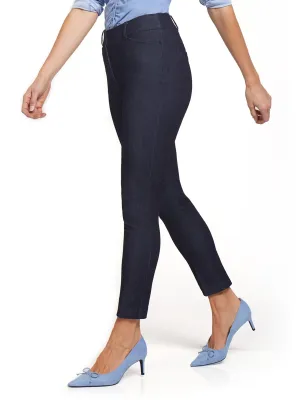 Audrey High-Waisted Ankle Pant - Denim Wash