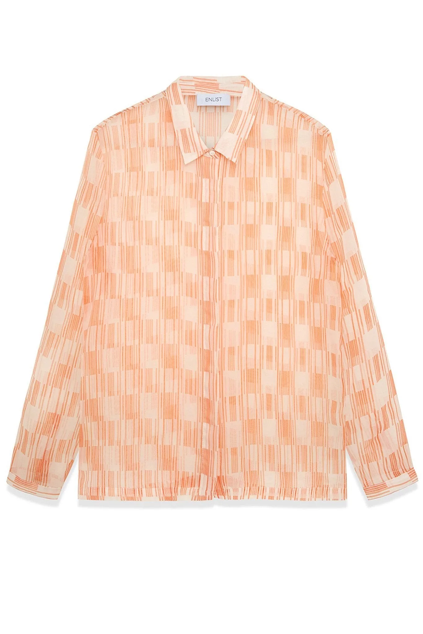 Bella Shirt: Printed Silk-Organza Shirt