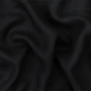 Black Famous Designer Rayon Momie Georgette Woven Fabric