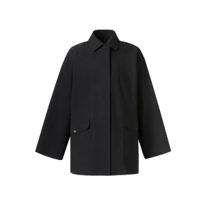 Black Two-piece Wind Coat