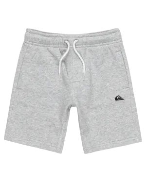 Boys Easy Day Jogger Shorts in Light Grey Heather