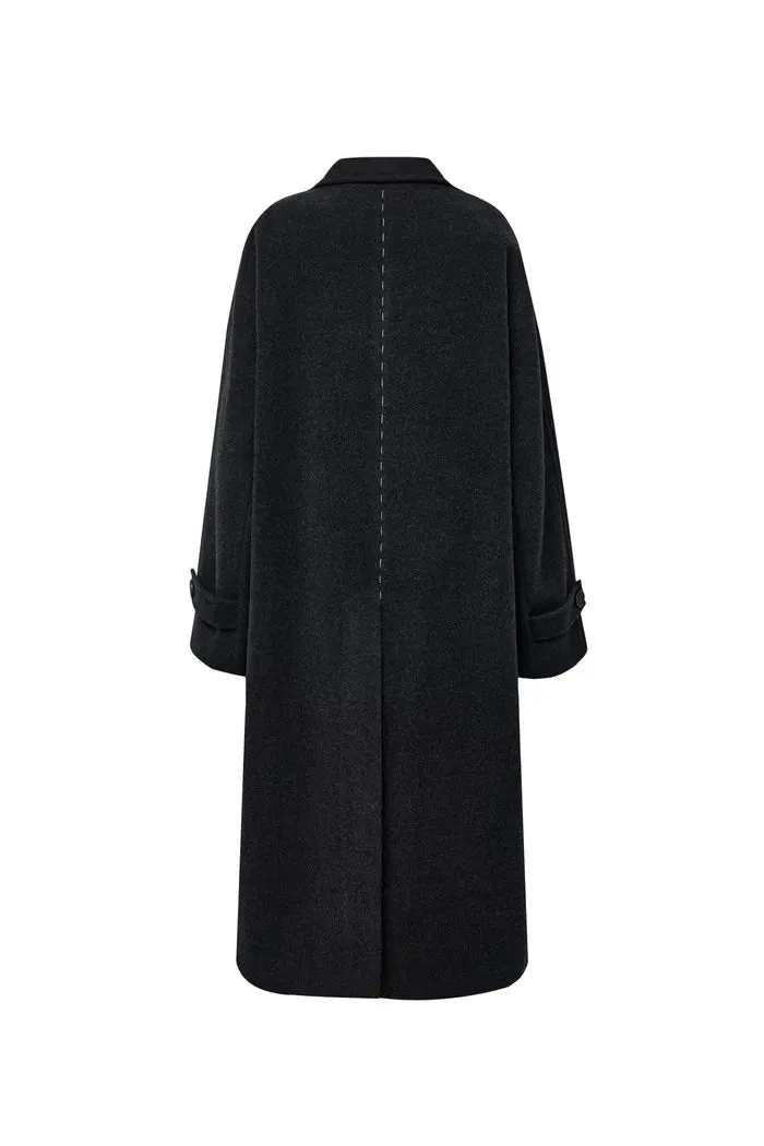 Brandt Wool Coat in Wool