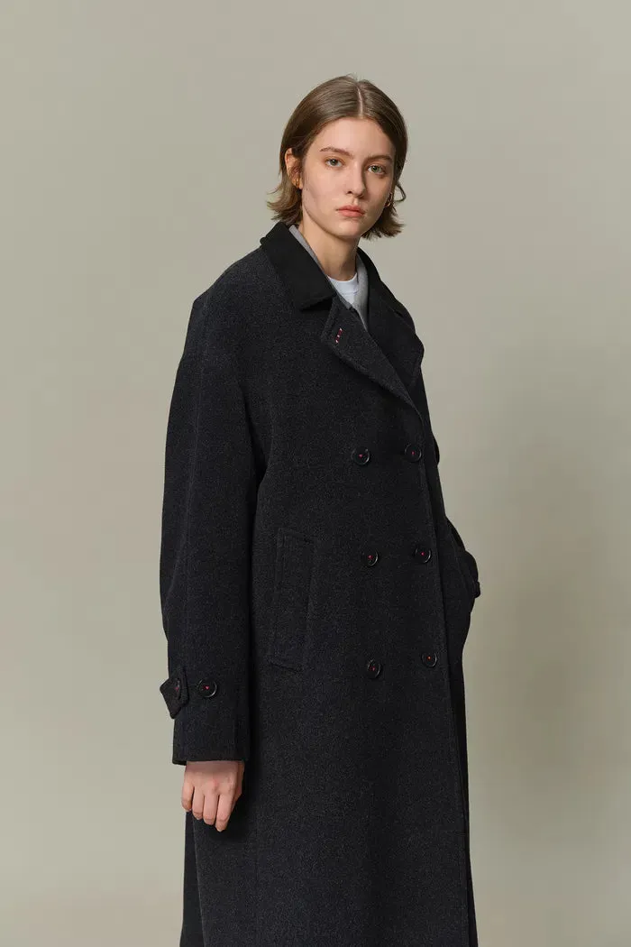 Brandt Wool Coat in Wool