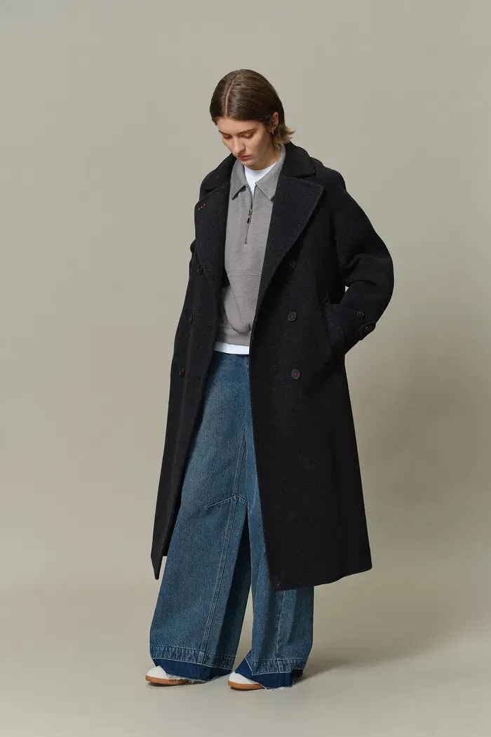 Brandt Wool Coat in Wool