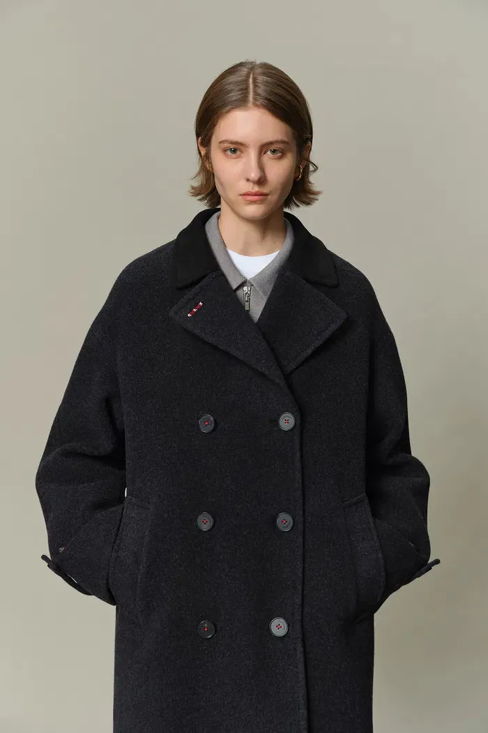 Brandt Wool Coat in Wool