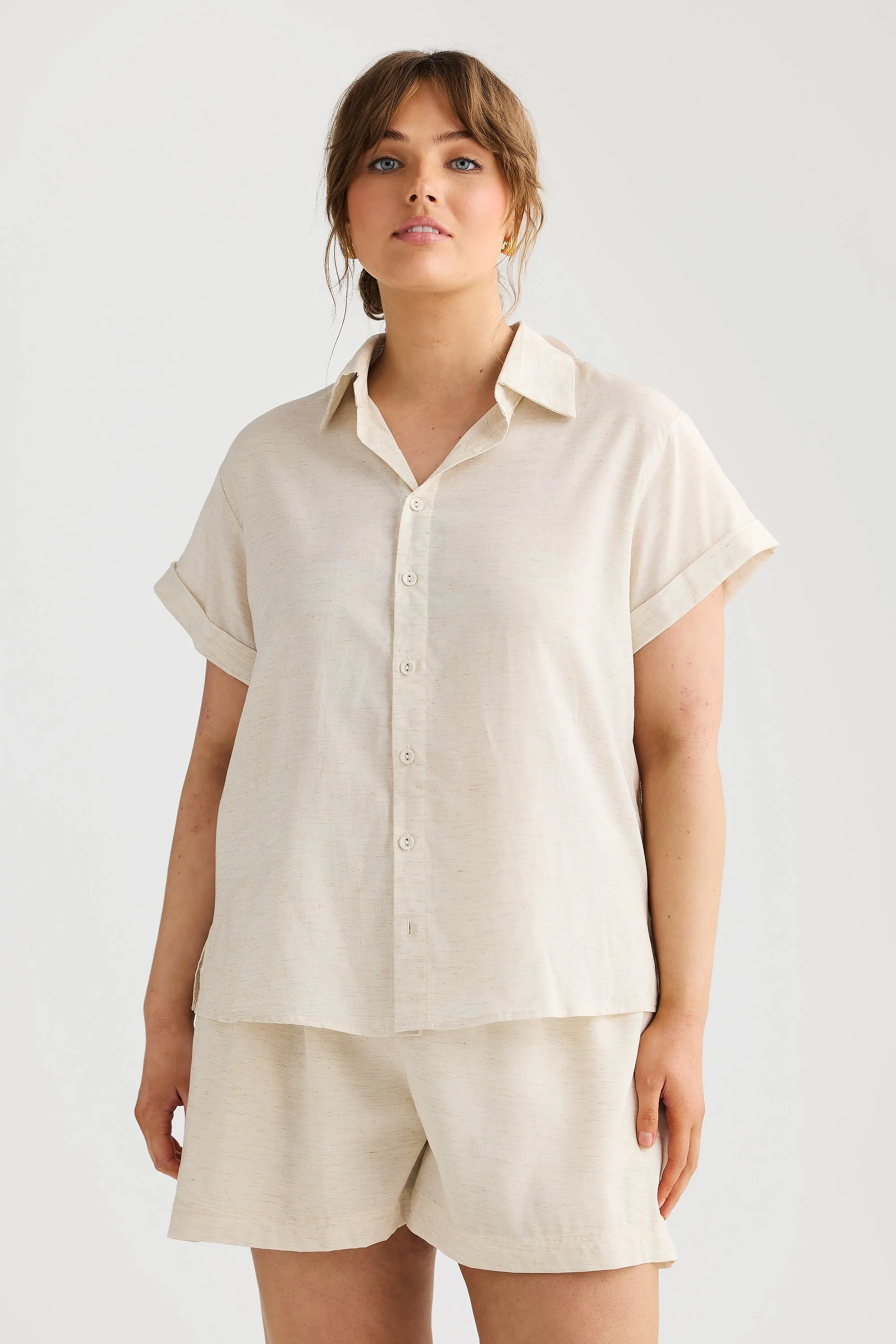 Core Short Sleeve Shirt - Natural