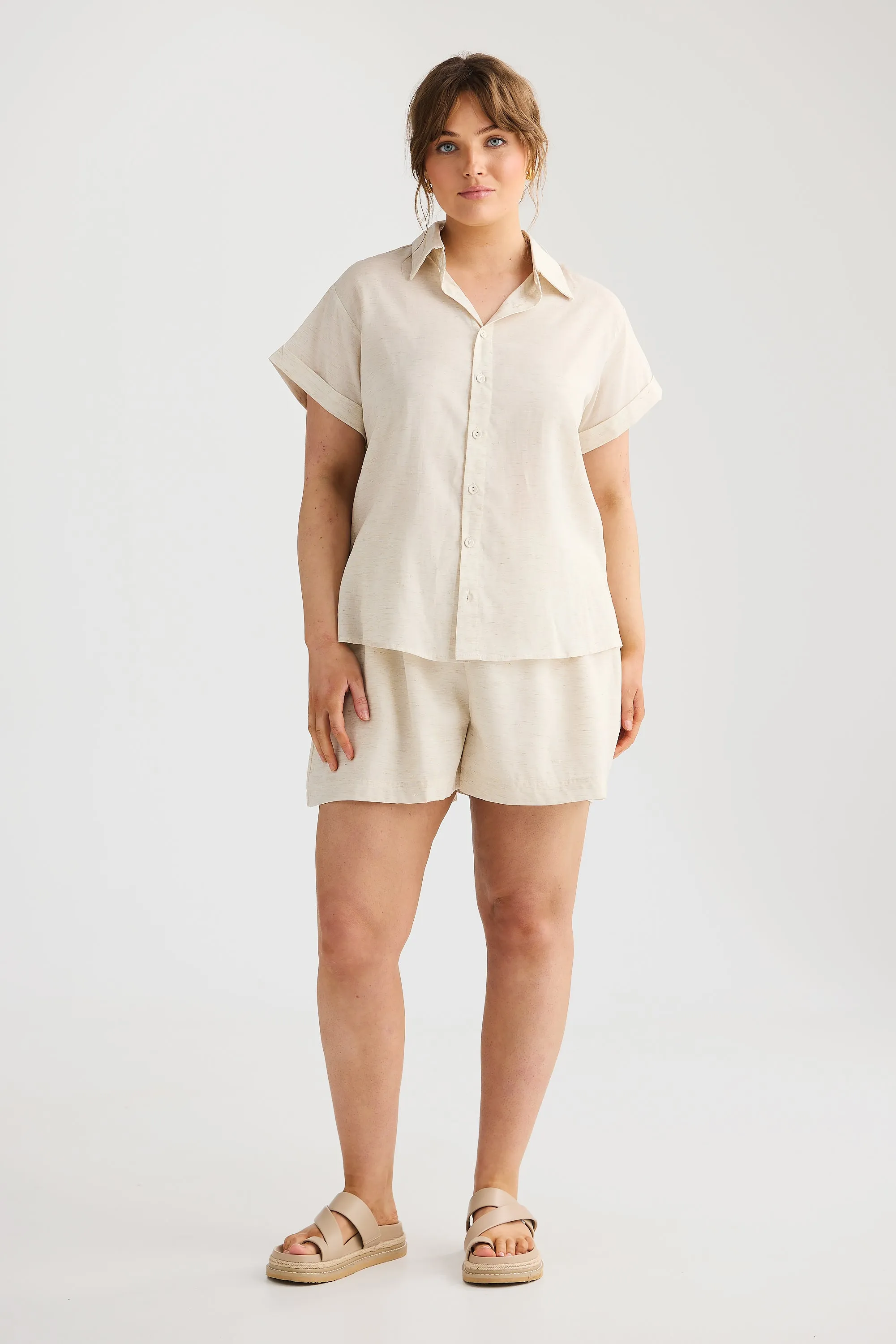 Core Short Sleeve Shirt - Natural