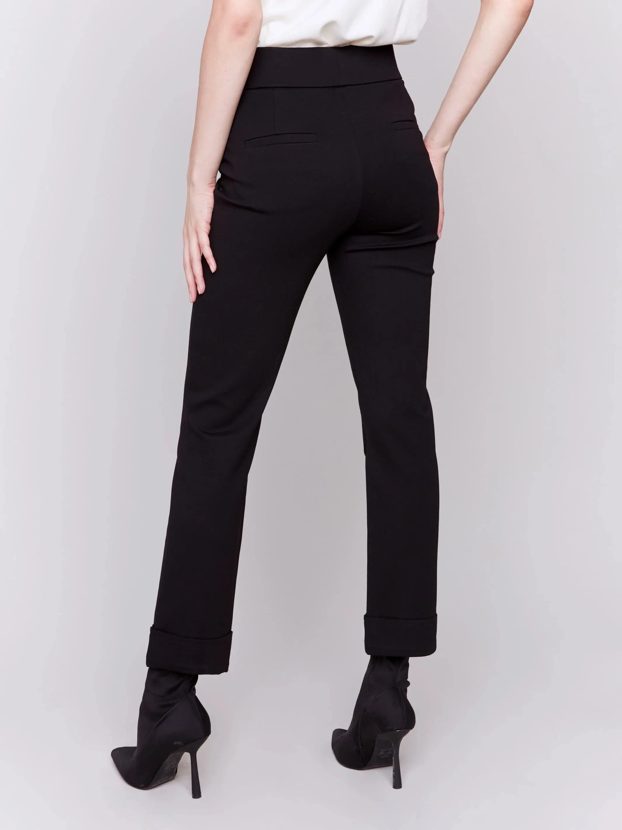 Cuffed Ponte Pants