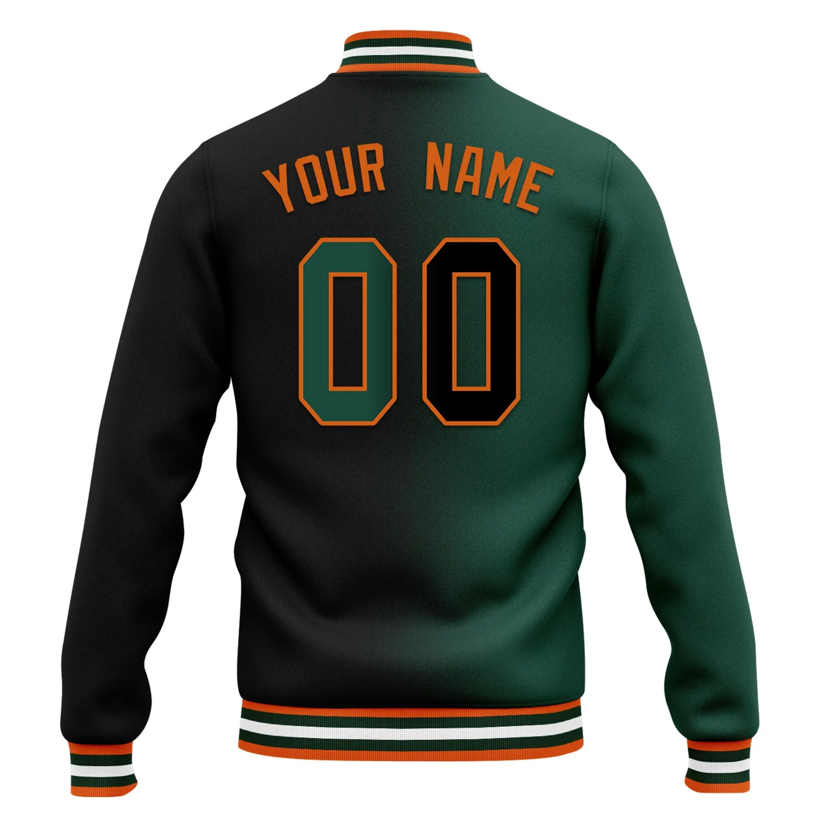 Custom Gradient Fashion Jacket Bomber Full-Snap Varsity Letterman Personalized Jacket FZ005-D028016-9