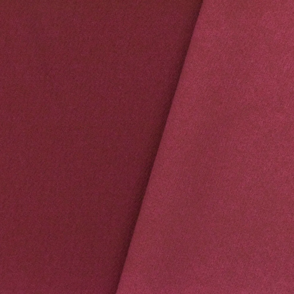 Dark Raspberry Texture Polyester Double Weave Crepe Momie Woven Fabric