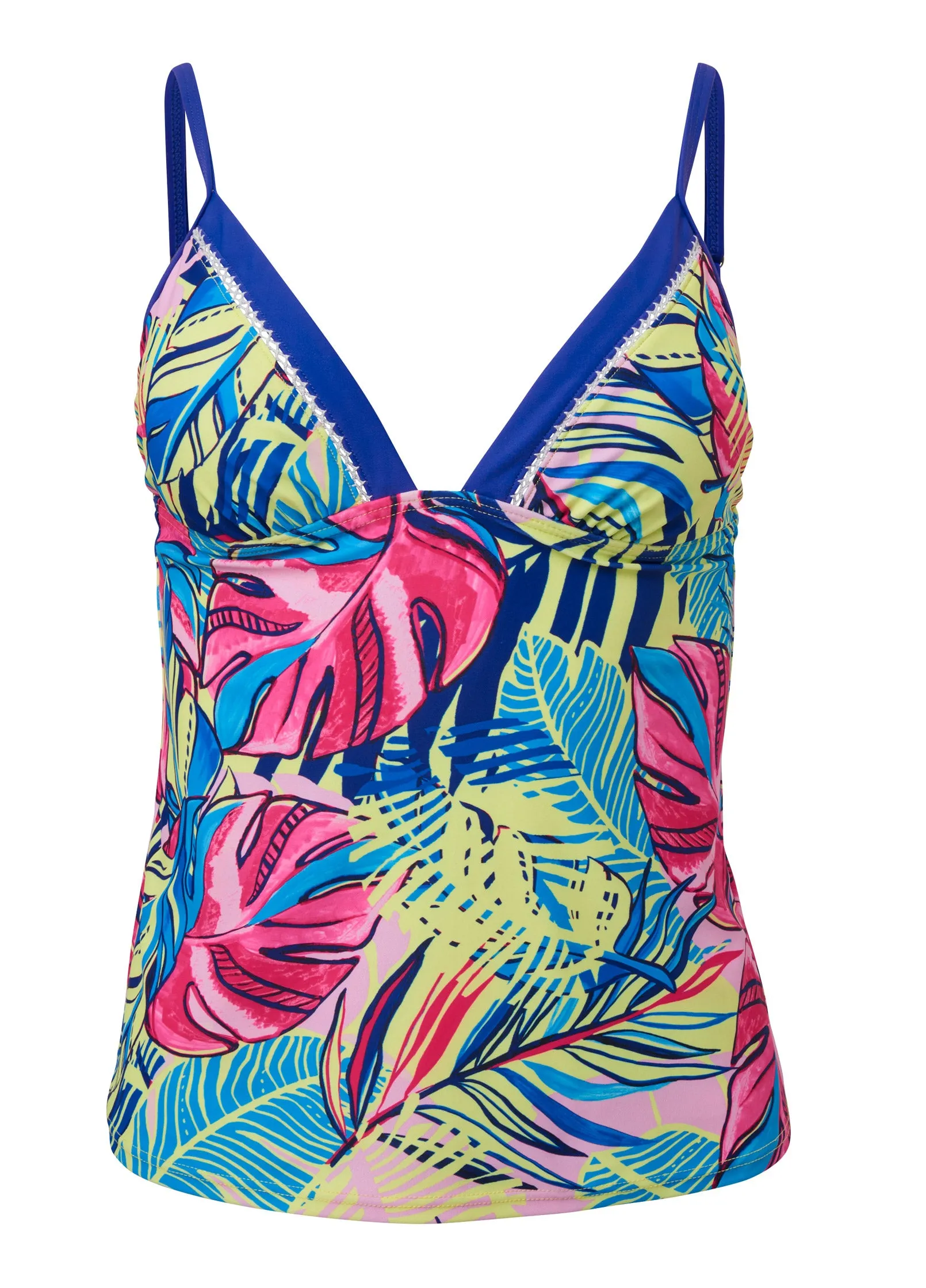 Diamond Stitch Tankini - Summer Leaves