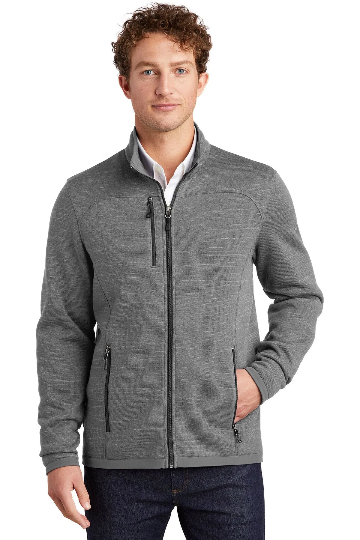 Eddie Bauer Custom Fleece Jackets, Dark Grey Heather