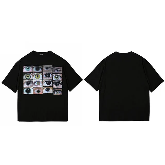 Eyes Printed Harajuku T-Shirt