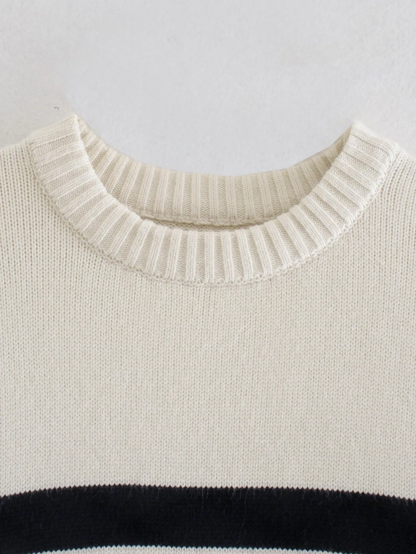 Feel Good White Stripe Tricot Blouse