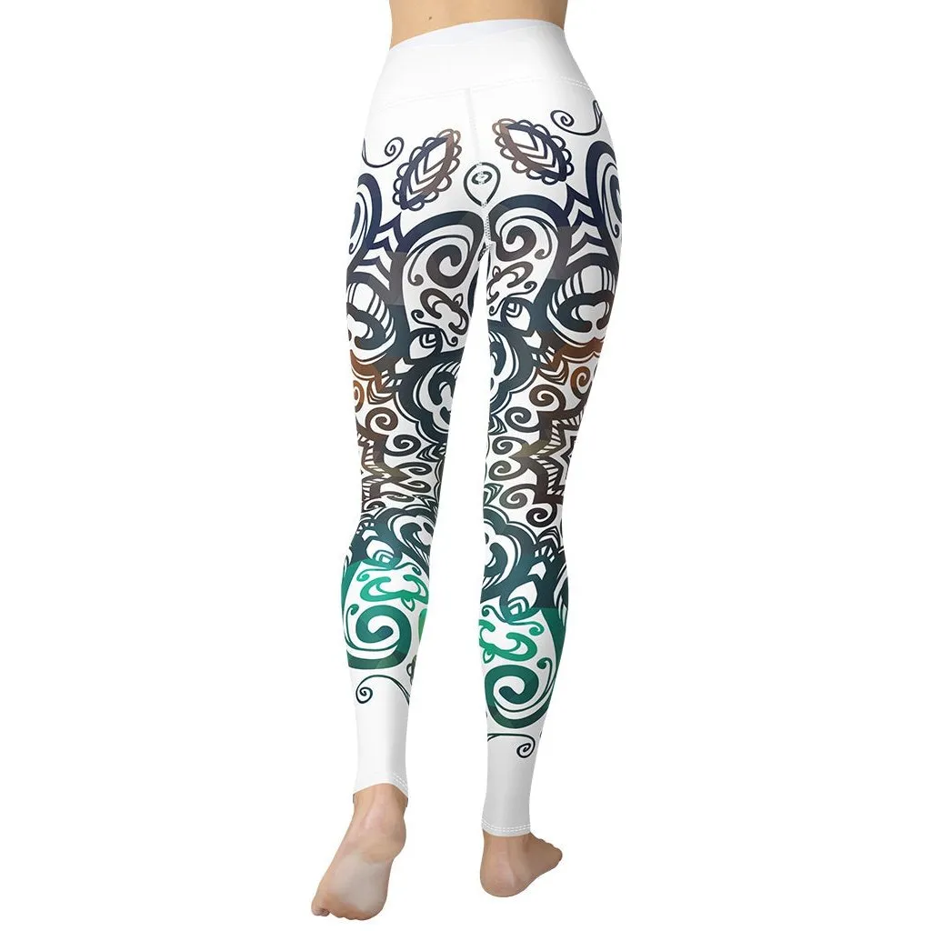 Floral Ornament Yoga Leggings