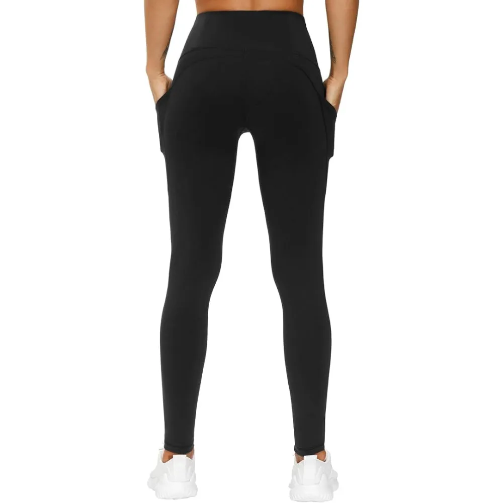 Full Length Yoga Leggings With Side Pockets For Workout