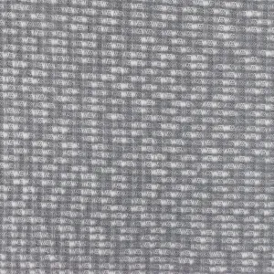 Glacier Gray-White Texture Stretch 3x2 Rib Knit Fabric