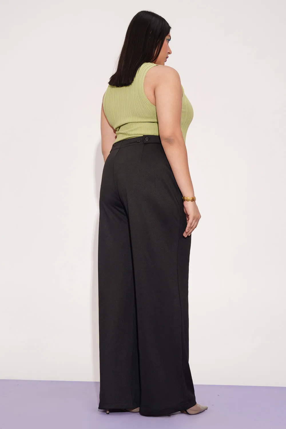 Gothic Luxe Curve Adjustable Korean Pants