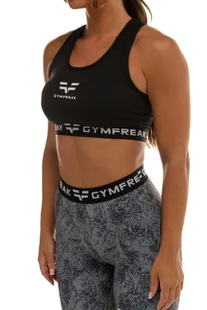 GymFreak Womens Pro Bra - Black