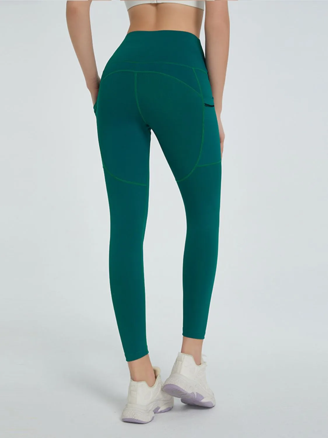 High Waist Active Leggings With Pockets