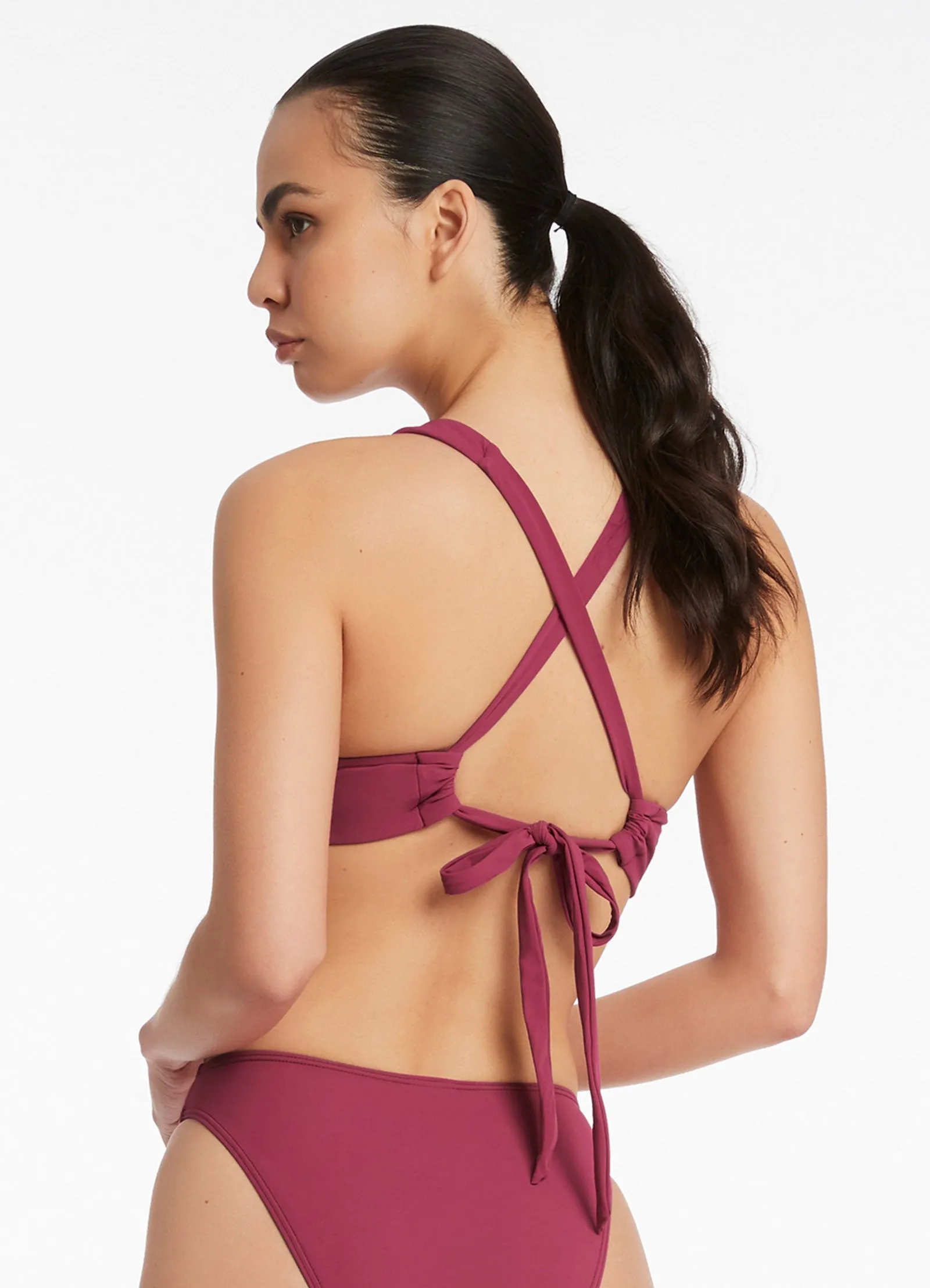 Jetset Halter Tie Top - Orchid