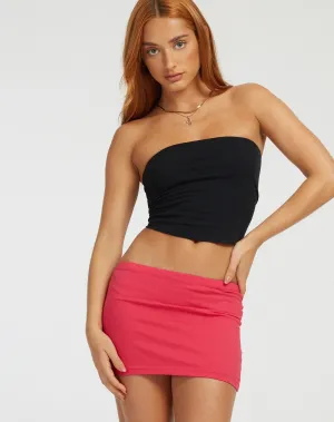 Lidya Mini Skirt in Fuschia Pink