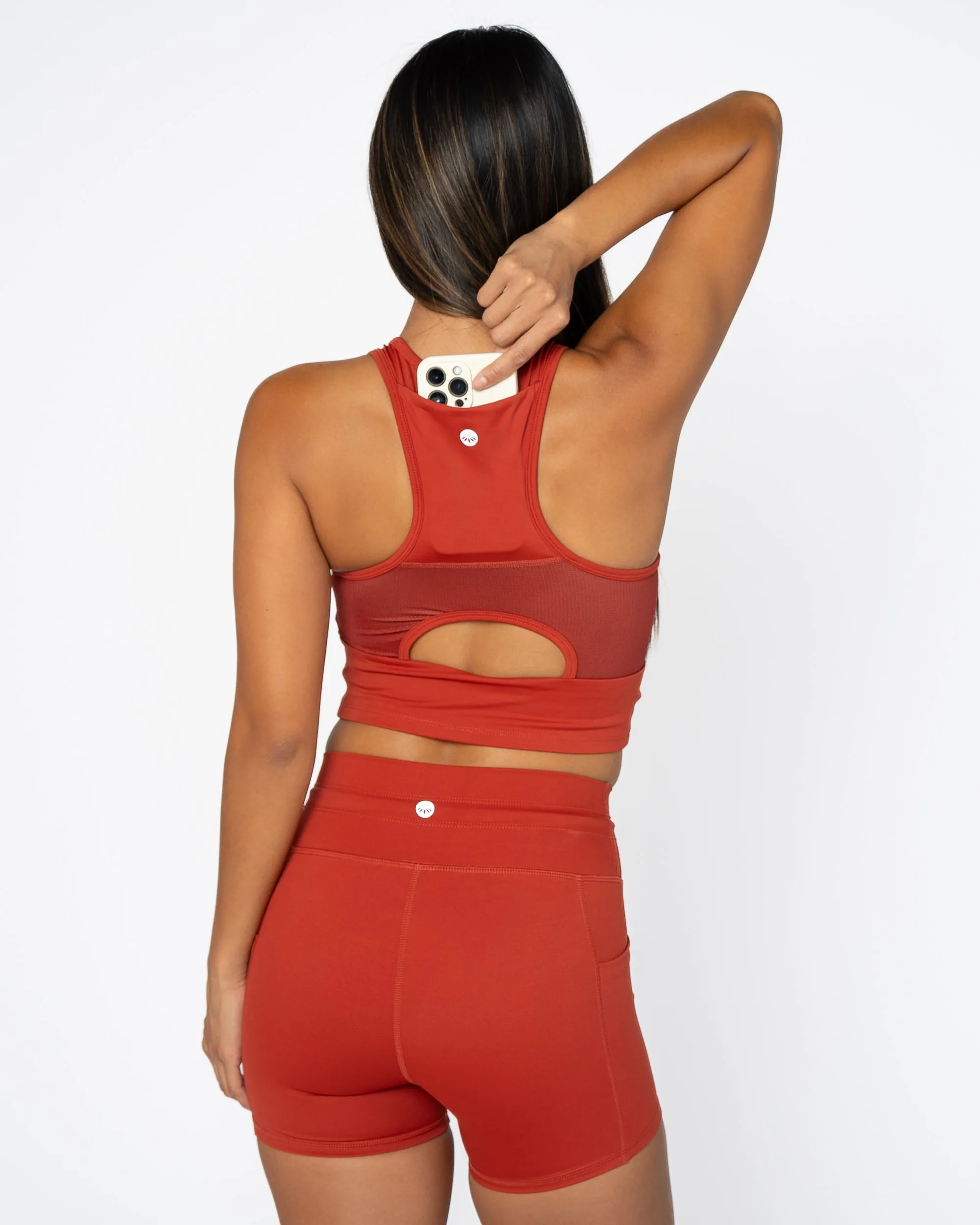 Malibu Crop Top  - Cayenne