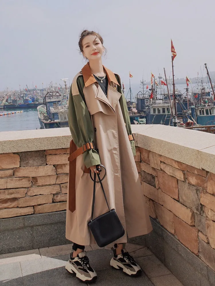 Mid-Length Loose British Style Women's Trench Coat