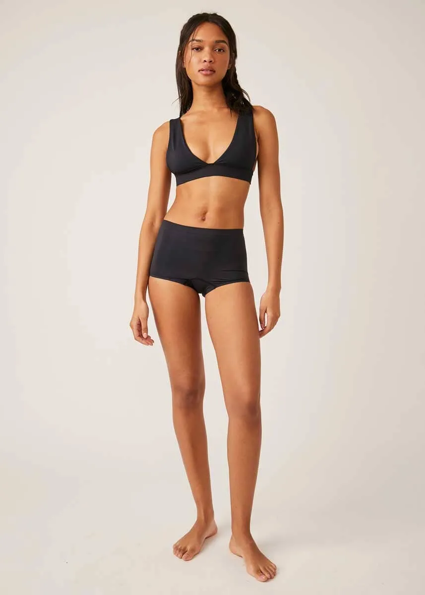 No Show Plunge Bralette - Black