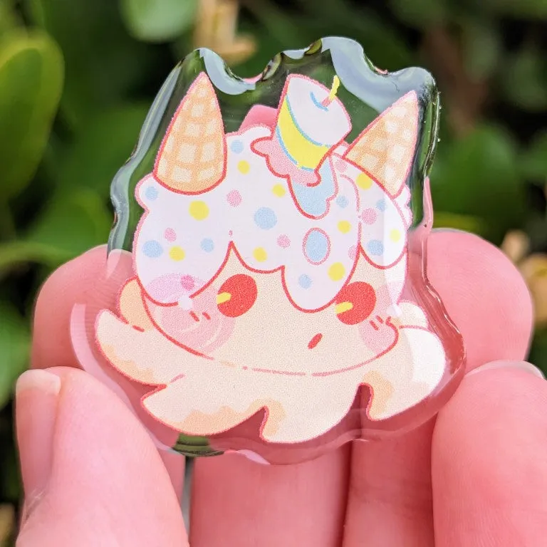 Octo Ice Cream Acrylic Pins