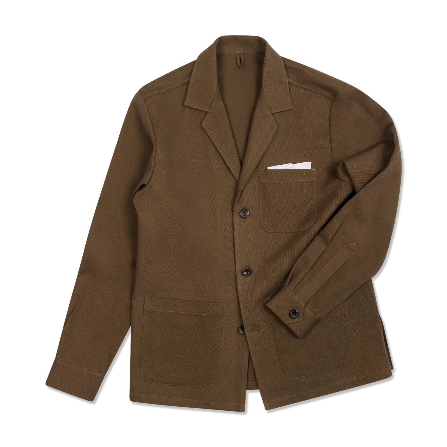 Painters Jacket in Olive Cotton Drill