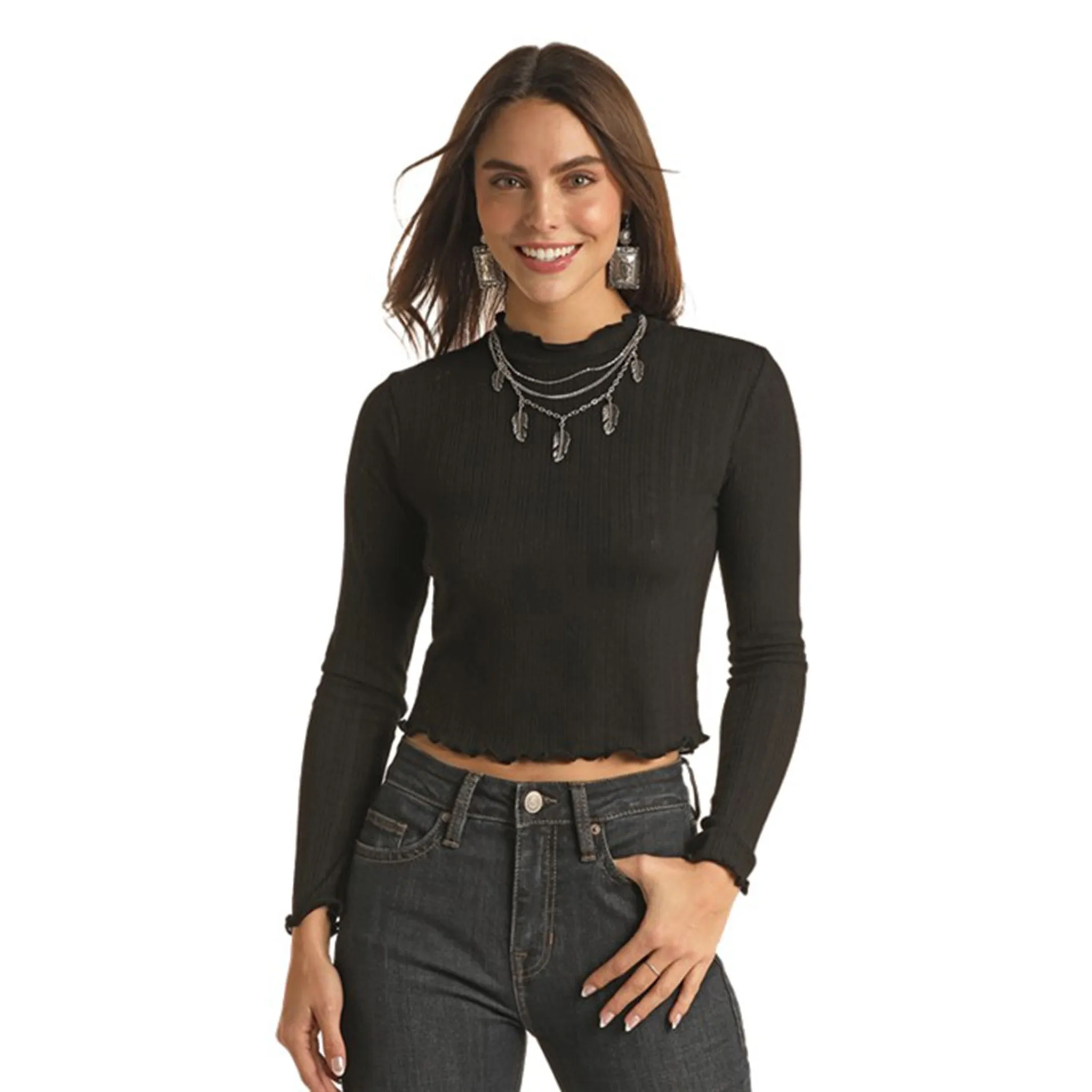 Panhandle Women's Ribbed Crop Top