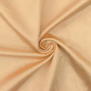 Pie Beige Solid Poly Antique Satin Woven Fabric