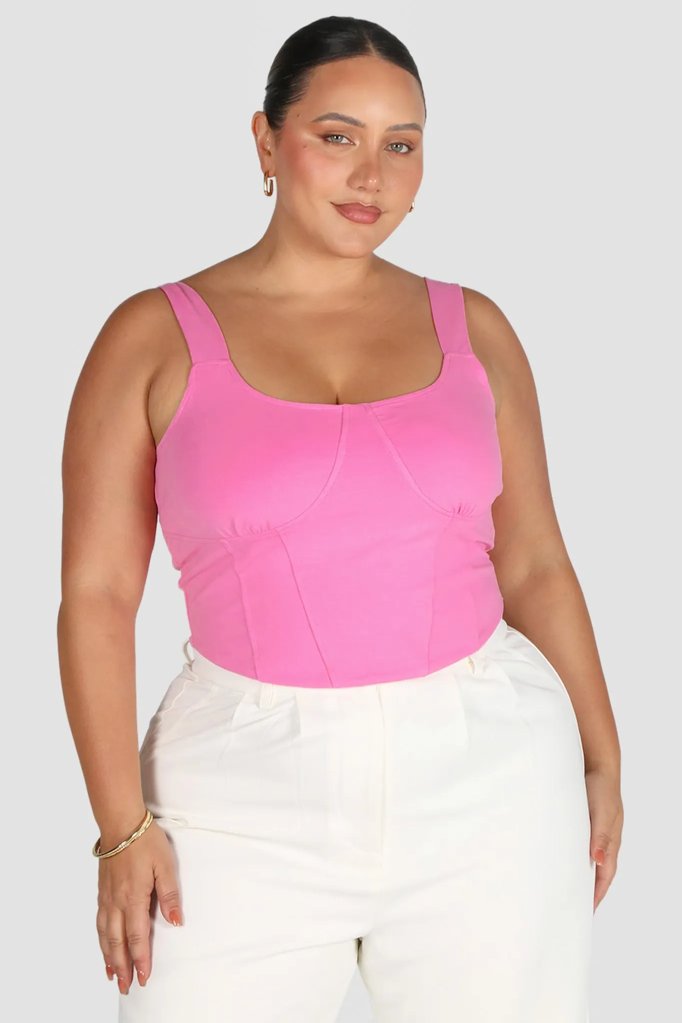 RATA DEEP CUP TOP PINK