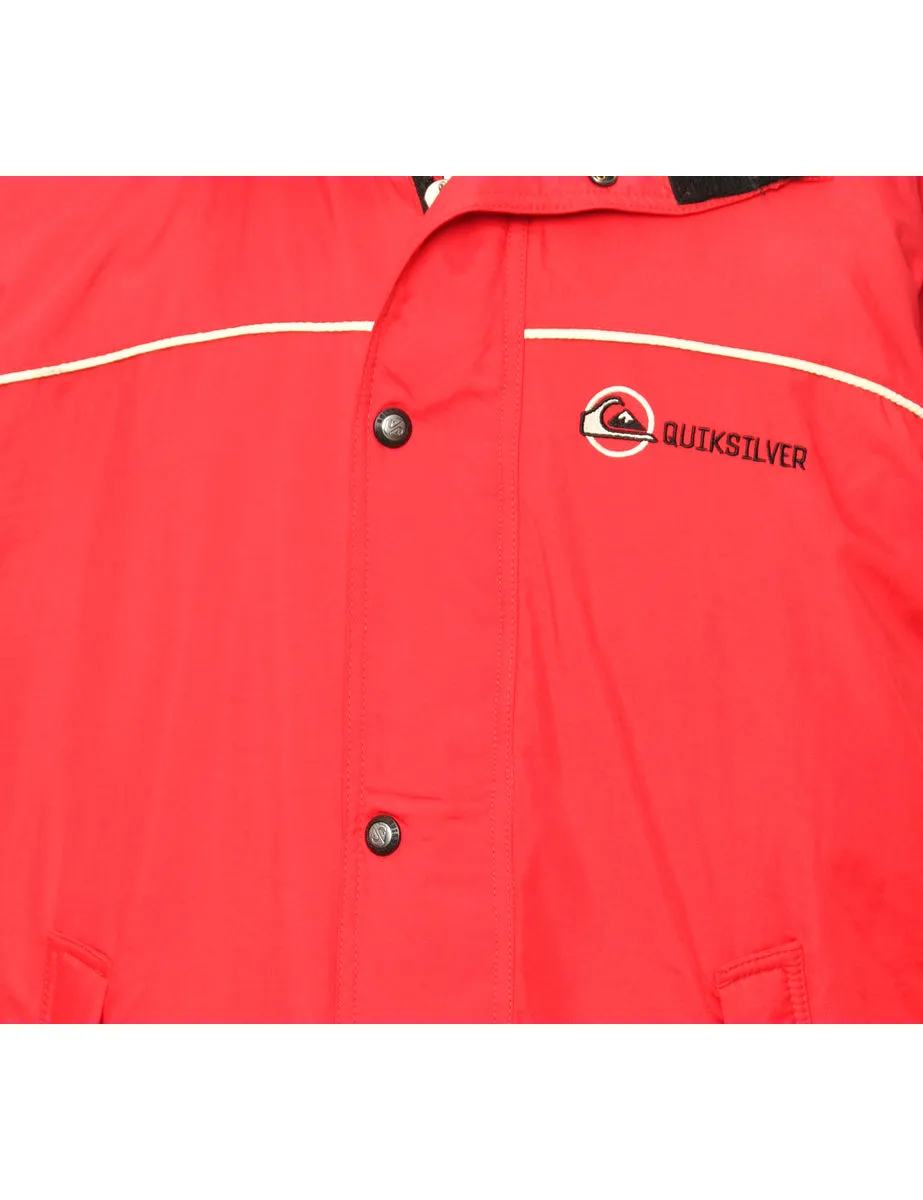 Red, Black & White Quicksilver Mountaineering Jacket - M