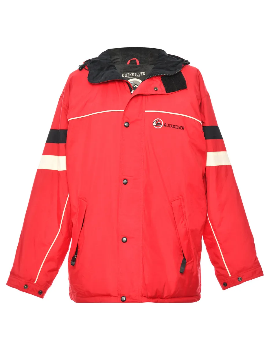 Red, Black & White Quicksilver Mountaineering Jacket - M