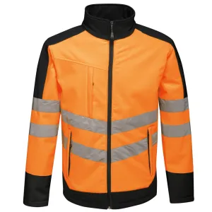 Regatta TRA625 Pro 3 Layer Breathable Hi-Vis Softshell Jacket Various Colours