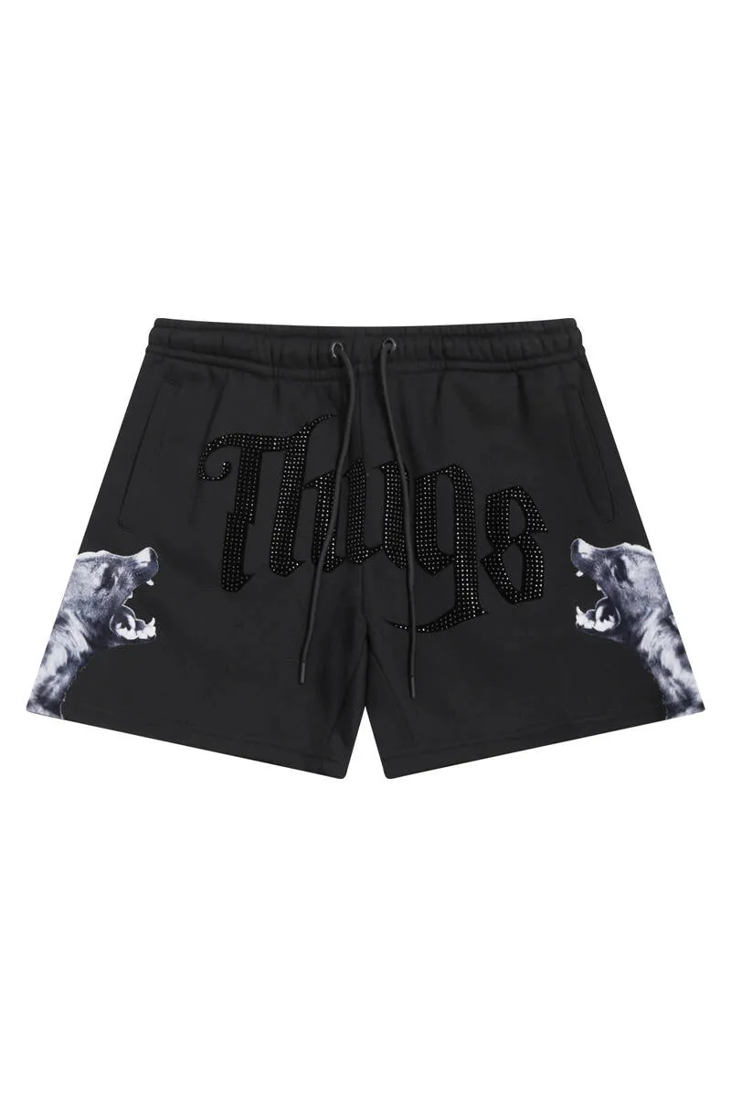 Roku Studio Thug Life Hyena Fleece Short Black