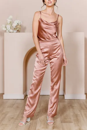 Ruby Satin Pants | Made To Order