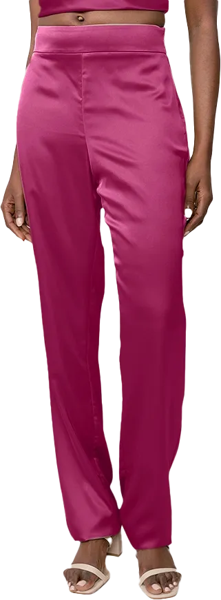 Ruby Satin Pants | Made To Order