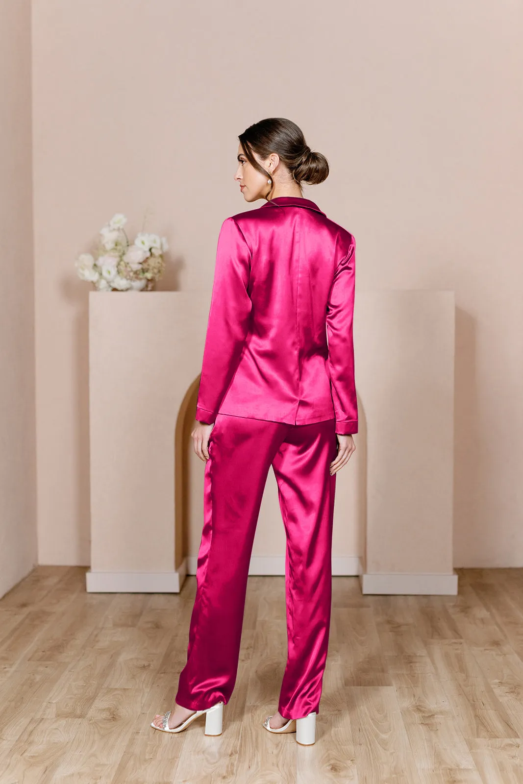 Ruby Satin Pants | Made To Order